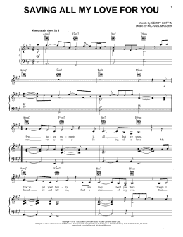 page one of Saving All My Love For You (Vocal Pro + Piano/Guitar)