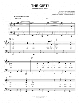 page one of The Gift! (Recado Bossa Nova) (Very Easy Piano)