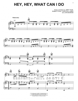 page one of Hey, Hey, What Can I Do (Piano, Vocal & Guitar Chords (Right-Hand Melody))