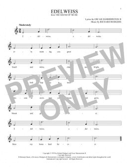 page one of Edelweiss (from The Sound of Music) (Ocarina)