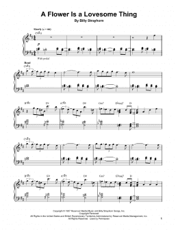 page one of A Flower Is A Lovesome Thing (Piano Transcription)