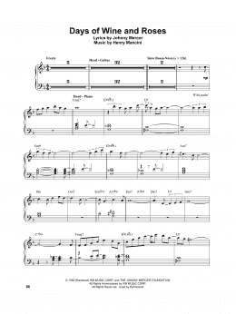 page one of Days Of Wine And Roses (Piano Transcription)