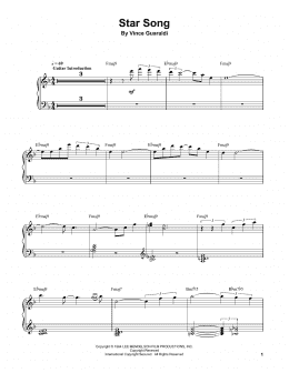 page one of Star Song (Piano Transcription)