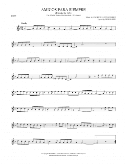 page one of Amigos Para Siempre (Friends For Life) (French Horn Solo)