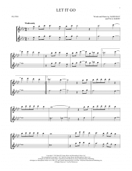 page one of Let It Go (Flute Duet)