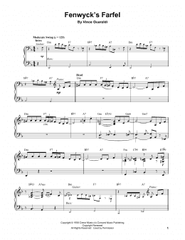 page one of Fenwyck's Farfel (Piano Transcription)