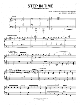 page one of Step In Time (from Mary Poppins) (Piano Solo)