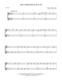 page one of The Christmas Waltz (Clarinet Duet)