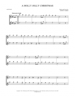 page one of A Holly Jolly Christmas (Alto Sax Duet)