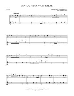 page one of Do You Hear What I Hear (Flute Duet)