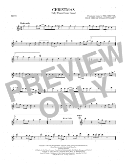 page one of Christmas (Baby Please Come Home) (Flute Solo)