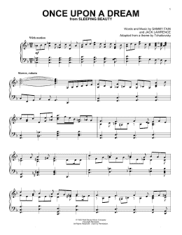 page one of Once Upon A Dream (from Sleeping Beauty) (Piano Solo)