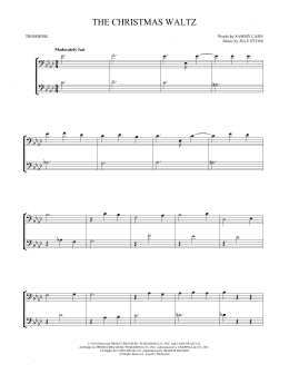 page one of The Christmas Waltz (Trombone Duet)