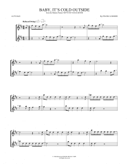 page one of Baby, It's Cold Outside (Alto Sax Duet)
