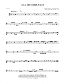 page one of Cold December Night (Trumpet Solo)