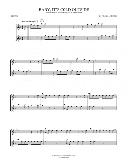 page one of Baby, It's Cold Outside (Flute Duet)
