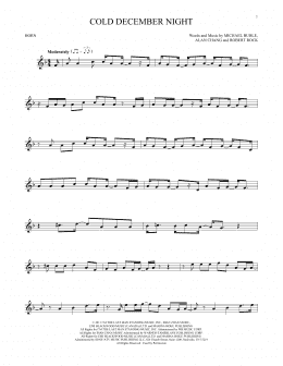 page one of Cold December Night (French Horn Solo)