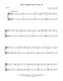 page one of The Christmas Waltz (Trumpet Duet)
