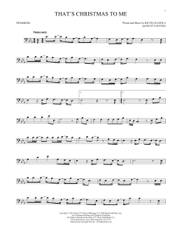 page one of That's Christmas To Me (Trombone Solo)