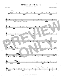 page one of March Of The Toys (from Babes In Toyland) (Trumpet Solo)