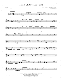page one of That's Christmas To Me (French Horn Solo)