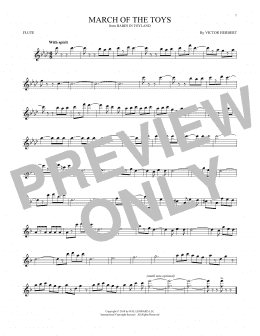 page one of March Of The Toys (from Babes In Toyland) (Flute Solo)