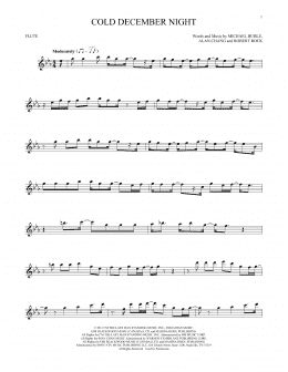 page one of Cold December Night (Flute Solo)