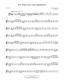page one of We Wish You The Merriest (Alto Sax Solo)