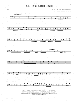 page one of Cold December Night (Cello Solo)