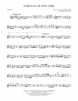page one of Fairytale Of New York (Tenor Sax Solo)