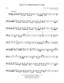 page one of That's Christmas To Me (Cello Solo)