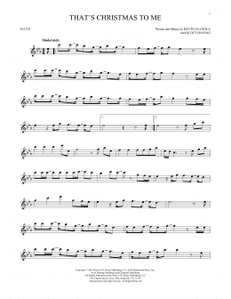 page one of That's Christmas To Me (Flute Solo)