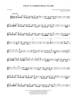 page one of That's Christmas To Me (Alto Sax Solo)