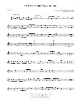 page one of That's Christmas To Me (Trumpet Solo)