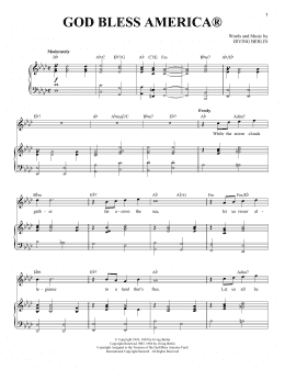 page one of God Bless America (Piano & Vocal)