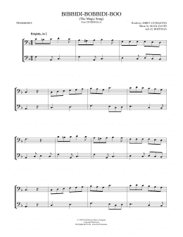 page one of Bibbidi-Bobbidi-Boo (The Magic Song) (from Cinderella) (arr. Mark Phillips) (Trombone Duet)