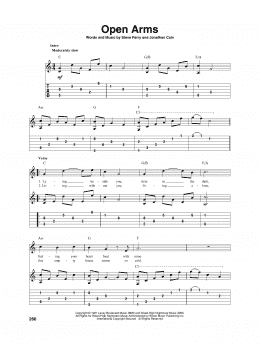 page one of Open Arms (Solo Guitar)