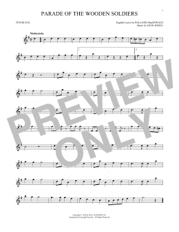 page one of Parade Of The Wooden Soldiers (Tenor Sax Solo)