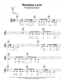 page one of Reckless Love (Ukulele)
