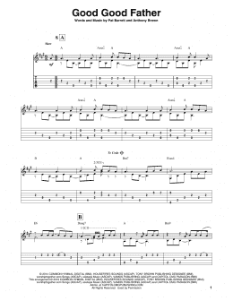 page one of Good Good Father (Solo Guitar)