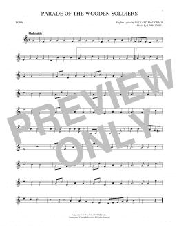 page one of Parade Of The Wooden Soldiers (French Horn Solo)
