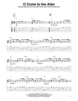 page one of O Come To The Altar (Solo Guitar)