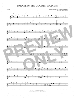 page one of Parade Of The Wooden Soldiers (Flute Solo)