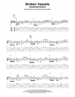 page one of Broken Vessels (Amazing Grace) (Solo Guitar)