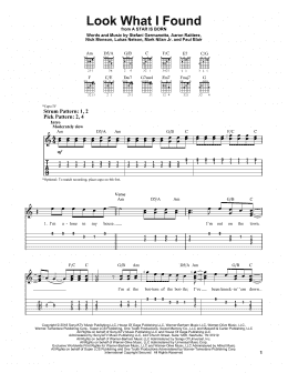 page one of Look What I Found (from A Star Is Born) (Easy Guitar Tab)