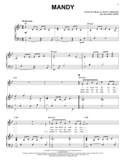 page one of Mandy (Piano & Vocal)