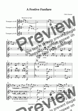 page one of Festive Fanfare (Score & Parts Included)