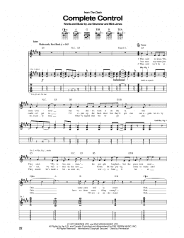 page one of Complete Control (Guitar Tab)
