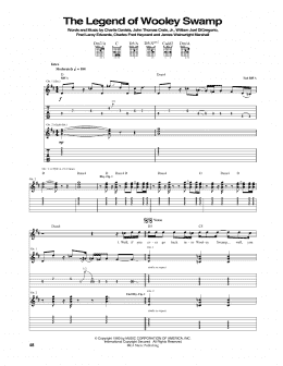 page one of The Legend Of Wooley Swamp (Guitar Tab)
