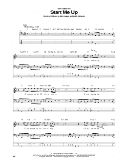 page one of Start Me Up (Bass Guitar Tab)
